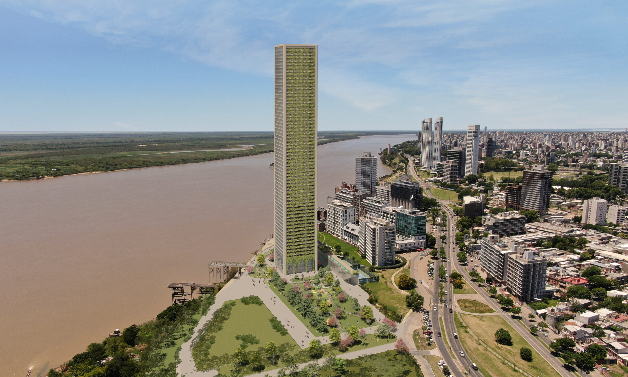 Cómo será la torre que tendrá el primer mirador panorámico con acceso público de Rosario